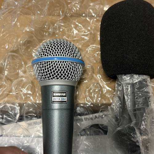 Shure Beta 58A Vocal Mircrophone 專業級人聲動圈式麥克風 100% 全新
