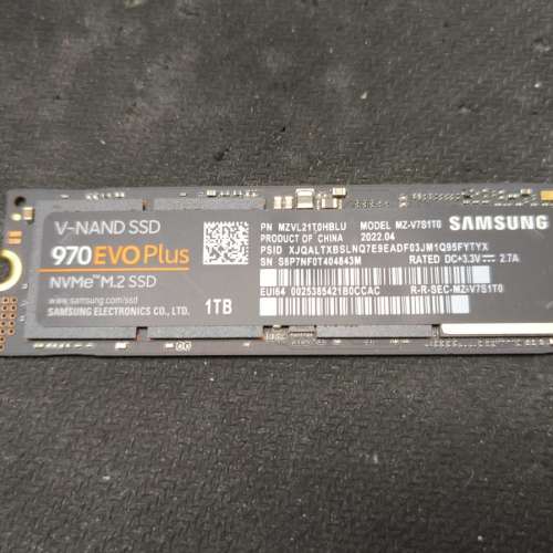 Samsung 三星 970 EVO Plus M.2 NVMe SSD 1TB