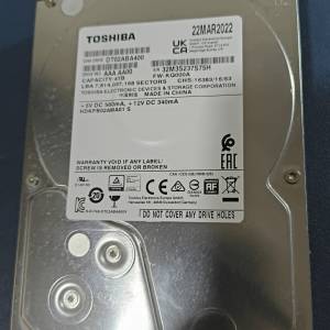 TOSHIBA 4TB 3.5吋硬碟
