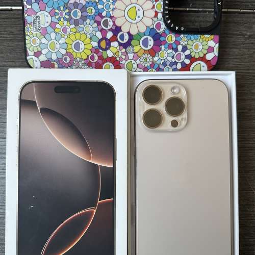 99新iPhone 16pro max512gb,港行雙卡極新，冇修冇拆，電池健康度92，有套有貼，所有...