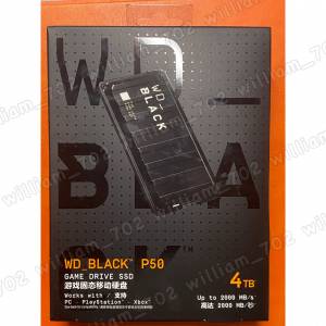 Western Digital Black P50 4TB Potable SSD WD Black P50 移動硬盤 西數SSD Scand...