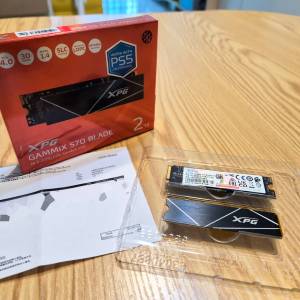 (港行有保) ADATA XPG 2TB SSD GAMMIX S70 BLADE PCIe Gen4x4 M.2 2280 固態硬碟