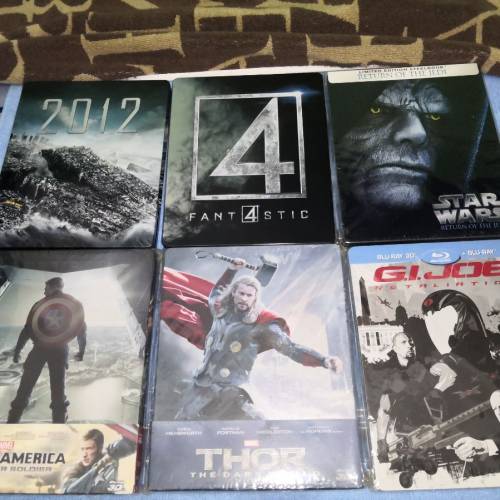 港版鐵盒裝藍光碟6套(100%冇花,全部都有中文字幕)