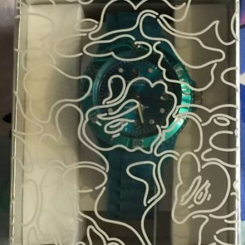Bape 藍綠色369錶