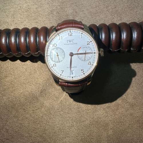 高汁交換玩 正ZF玫瑰金IWC葡萄牙7日鍊