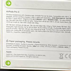 抽獎禮物 : 全新未拆盒 Airpod pro 3