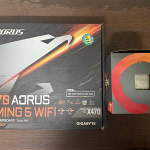 Gigabyte X470 AORUS GAMING 5 WIFI (DDR4) + Ryzen 2700 CPU