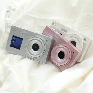 LUODIN DUAL LCD CCD Digital Camera Gift Set 雙螢幕CCD數碼相機禮盒套裝 粉/灰/白...