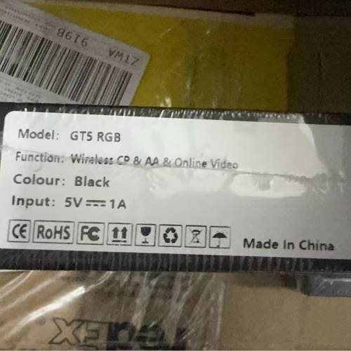 有11個車載GT5 RGB 無線 Apple CarPlay Android Auto 轉接器