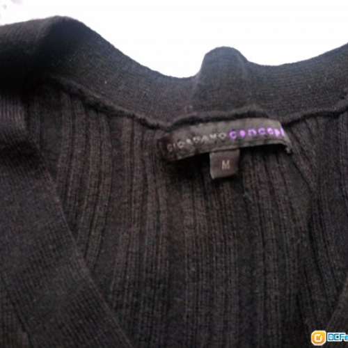 90%新New Giordano Knit Sweater Jumper Black黑色冷衫