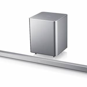Samsung HW-F551 Soundbar + PS-WF551 Wireless Active Subwoofer, Silver