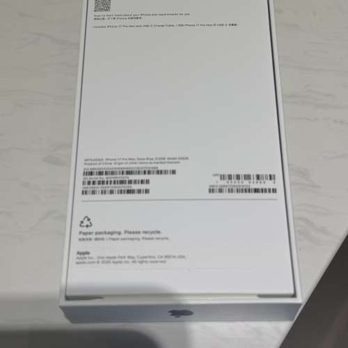 iPhone17 Pro Max 512G藍色9成9新
