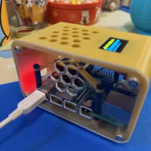 Raspberry pi 3b 連3d print 外殼，風扇，oled $300