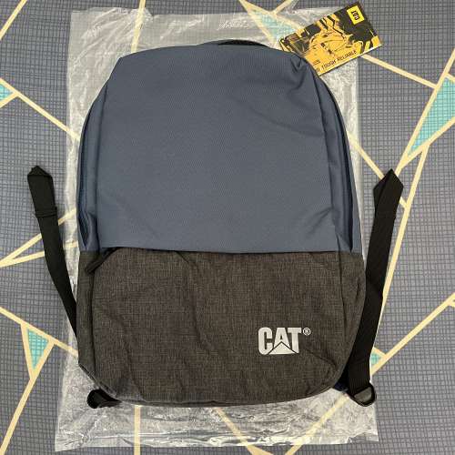 100% 全新 Caterpillar 休閒藍灰撞色背包