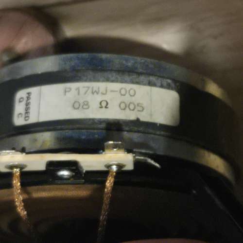 丹麥製 VIFA P17WJ-00 6.5" 8 ohm 中低音單元一對