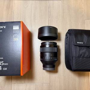 Sony FE 85mm F1.4 GM 一代（SEL85F14GM）保養良好｜連原廠遮光罩、原盒、鏡袋