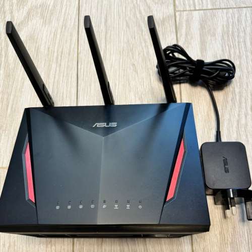 ASUS AC2900 RT-AC86U 華碩 原裝 13A 火牛 - 2.4/5G 雙頻 無線路由器 香港行貨 *有單*