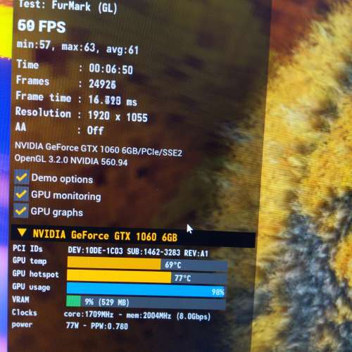 Msi armor Gtx 1060 6gb
