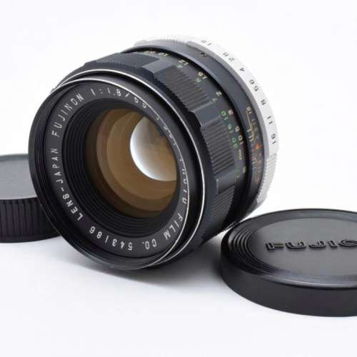 (M42) Fujinon 55mm F1.8 富士 Fujica 標準鏡 銳利黃金鍍鏌 合 FX A7 Nex Eos