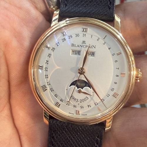 【稀有限量全套】寶珀 Blancpain Villeret 全日曆月相 20週年紀念版
