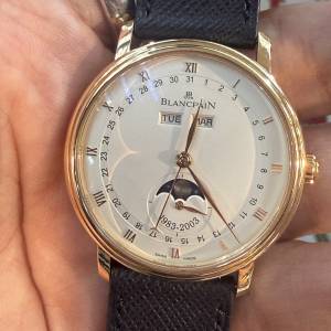 【稀有限量全套】寶珀 Blancpain Villeret 全日曆月相 20週年紀念版