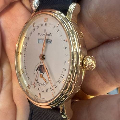 【稀有限量全套】寶珀 Blancpain Villeret 全日曆月相 20週年紀念版