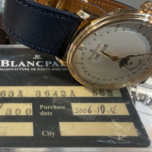 【稀有限量全套】寶珀 Blancpain Villeret 全日曆月相 20週年紀念版