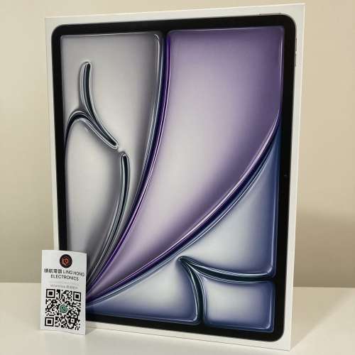 港行全新未開封 黑色 iPad Air 13吋 13" 2024 M2 系列 WiFi 128gb 一年蘋果保養 wh...