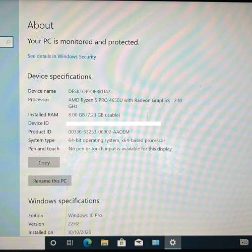 Lenovo ThinkPad T14s Gen 1 (AMD)筆記本電腦