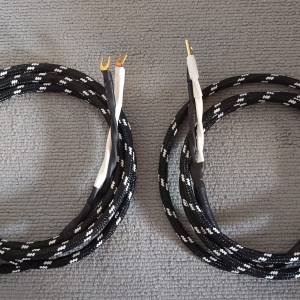 Inakustik Ls-1002喇叭線8呎長一對，90%新&ldquo;配上镀金蕉头 及义头$1250