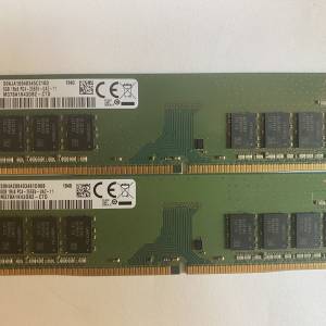 (一對價) Samsung 8GB DDR4 2666MHz RAM DIMM