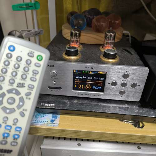 BY-Q1 DAC HIFI电子管胆前级DSD 播放器台式解码
