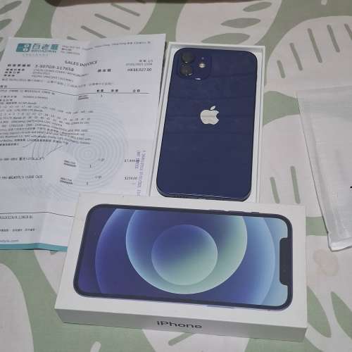 Apple iphone 12 128gb 藍色香港行貨
