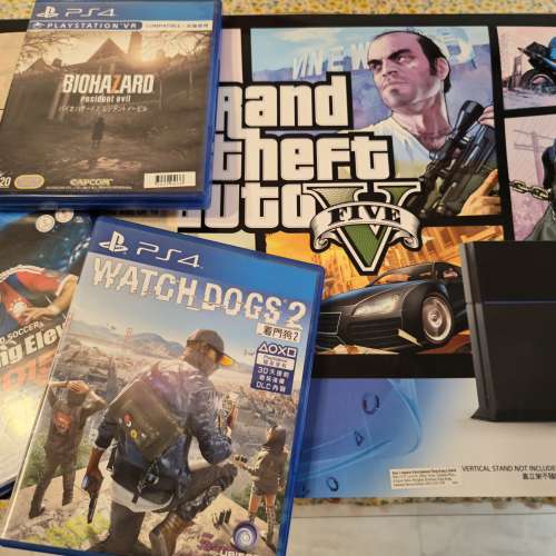 極致黑 PlayStation 4 / 500GB 遊戲機 Ver 9.03, CUH-1106A 有盒
