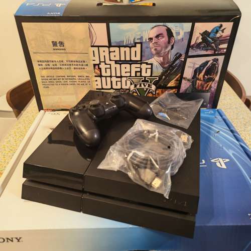 極致黑 PlayStation 4 / 500GB 遊戲機 Ver 9.03, CUH-1106A 有盒