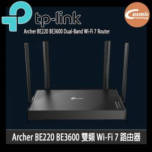 TP-Link Archer BE220 BE3600 雙頻Wi-Fi 7 路由器