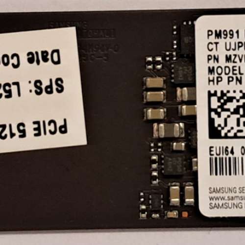 Samsung PM991 512GB M.2 NVMe PCIe SSD 固態硬碟