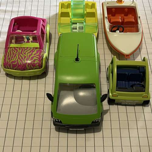 Playmobil 車船 配件 公仔