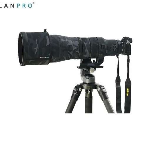 For Nikon Nikkor Z 600mm f/4 TC VR S 防水炮衣 - Dark Gray Camouflage #18 灰色迷...