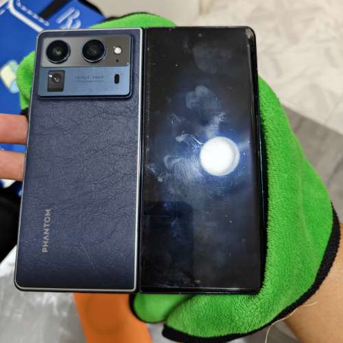95% new tecno phantom v fold 2  512g單機、內外屏完美