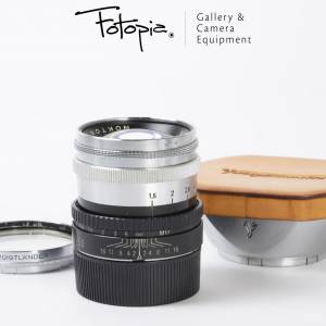 || Voigtlander Nokton 50mm F1.5 Prominent with M adapter, hood & filter ||