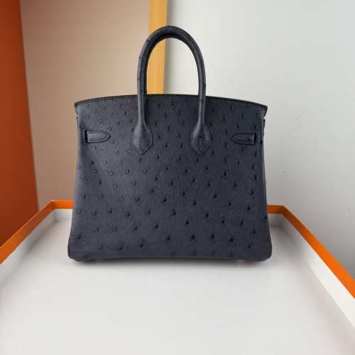 愛馬仕Herm&egrave;s Birkin 25 鴕鳥皮 實物拍攝