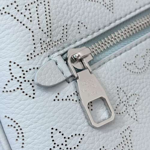路易威登Louis Vuitton All Around PM Mahina 冰川藍 實物拍攝