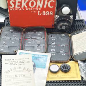 Sekonic L‑398 Studio Deluxe（全套，連原裝皮套、全套ASA/Slide附件、原盒） 可用...