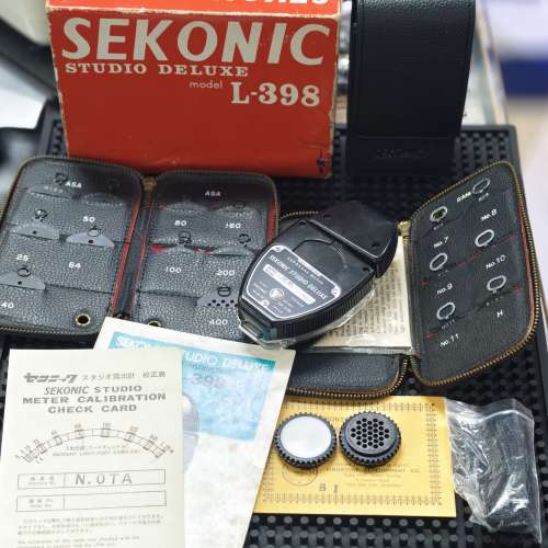Sekonic L‑398 Studio Deluxe（全套，連原裝皮套、全套ASA/Slide附件、原盒） 可用...