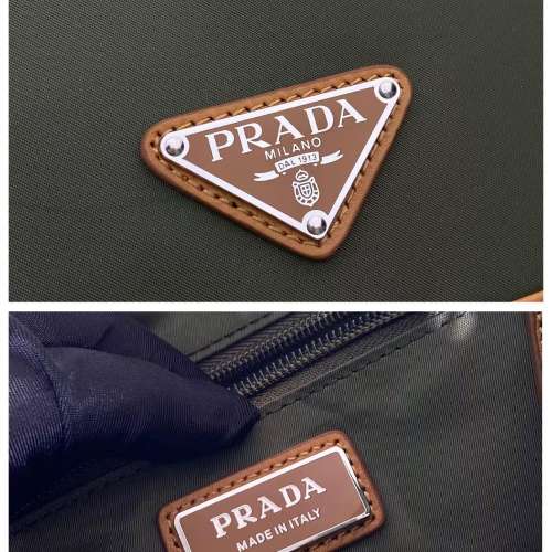 普拉達Prada Re-Nylon 尼龍拼皮後背包 實物拍攝