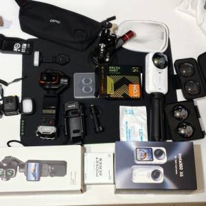出讓DJI Pocket4p 黑色 + Insta360 x6 白色
