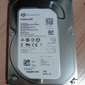 3.5" Seagate 1TB Desktop HDD 7200 RPM