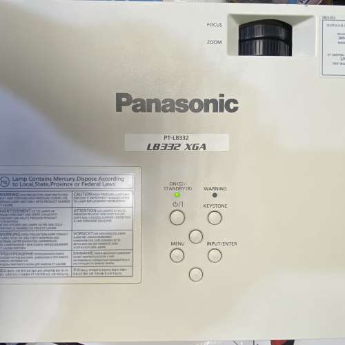 （注意描述）Panasonic PT-LB332 XGA 投影機