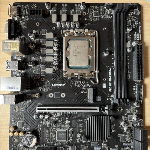 i3-12100F + msi pro h610m-e （ddr4)